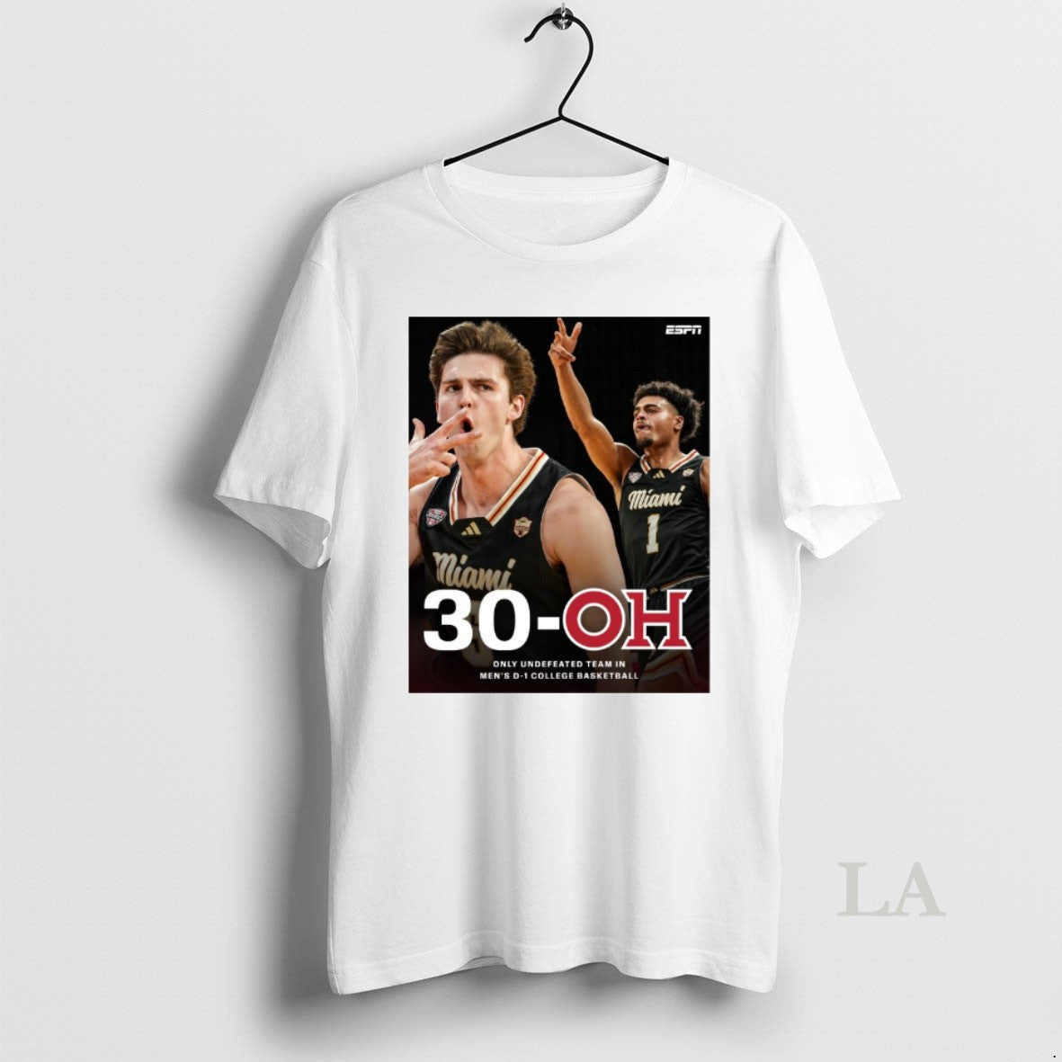 Original 30 Oh Only Undefeated Team In Mens D 1 College Basketball
