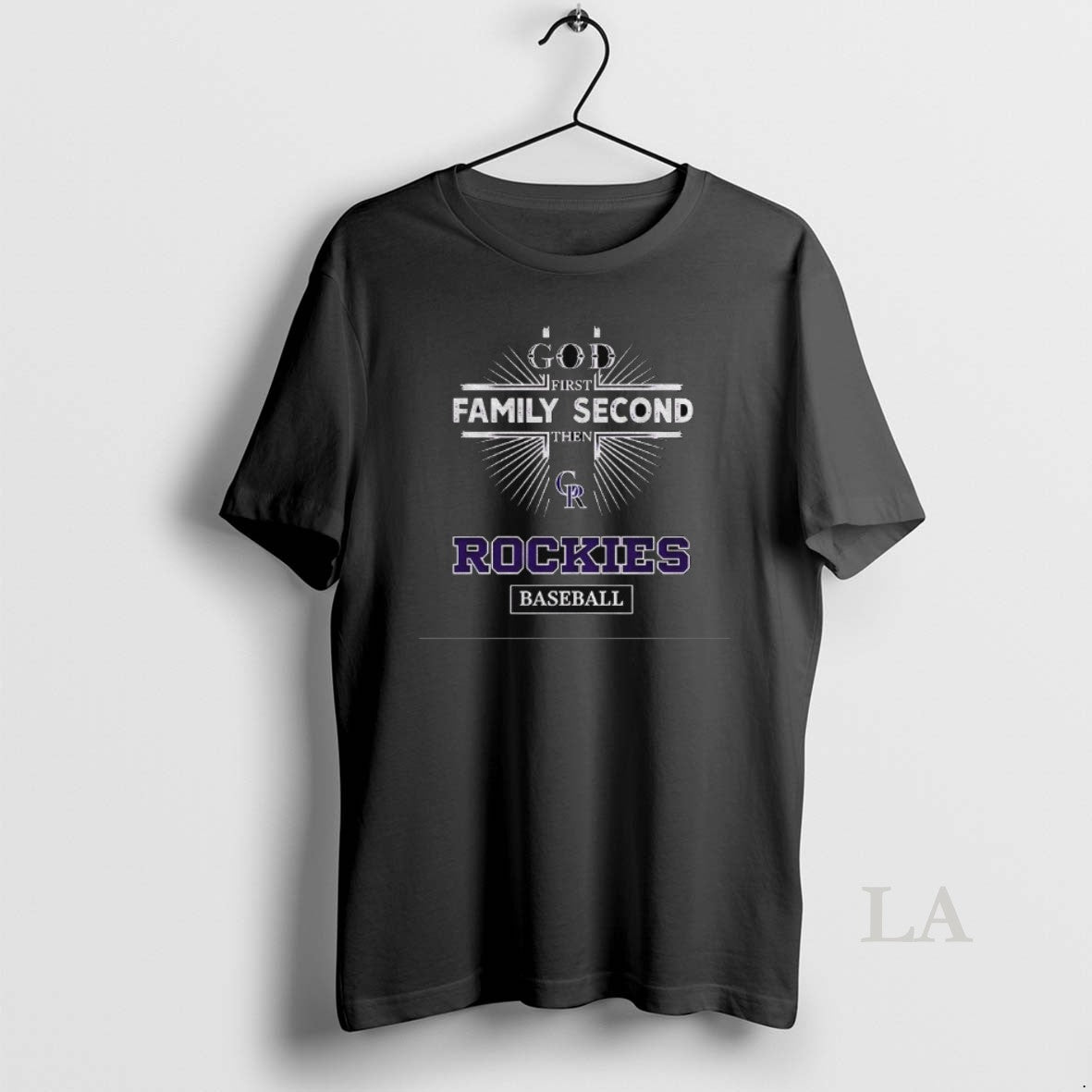 Original 8k5fjacy God First Family Second Then Colorado Rockies Baseball