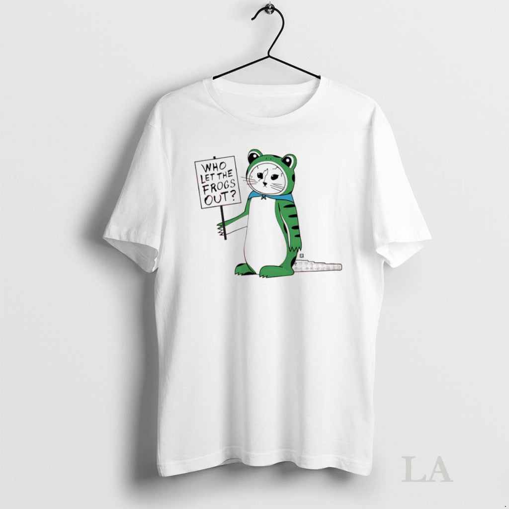 Original Antifa Frog Cat Who Let The Frogs Out