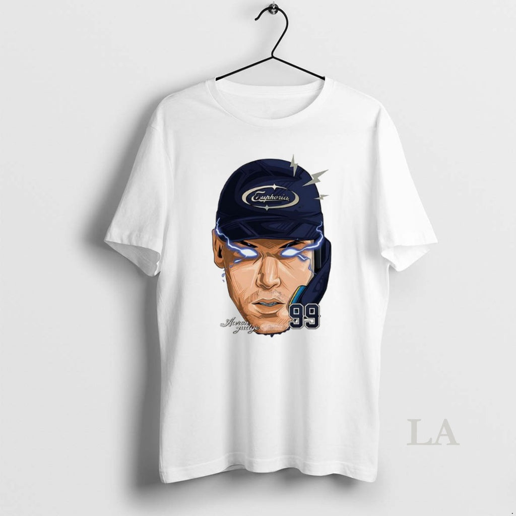 Original Aaron Judge New York Yankees Football 2025 Number 99 Fat Head Laser Eyes