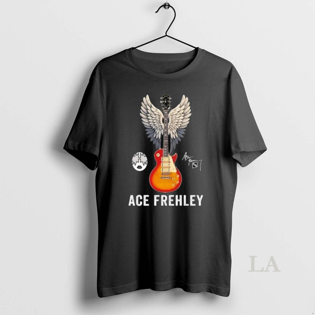 Original Ace Frehley Guitar Wings Signature 2025 Long Sleve