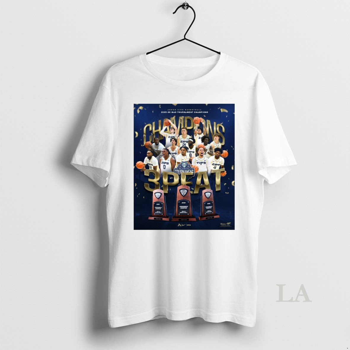 Original Akron Zips Basketball 2025 26 Mac Tournament Champions