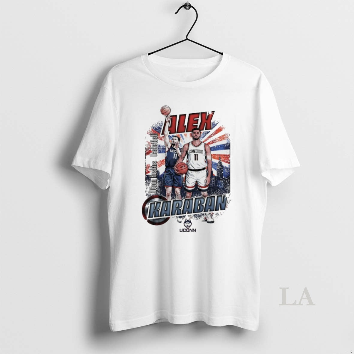 Original Alex Karaban Uconn Huskies Mens Basketball Graphic Vintage