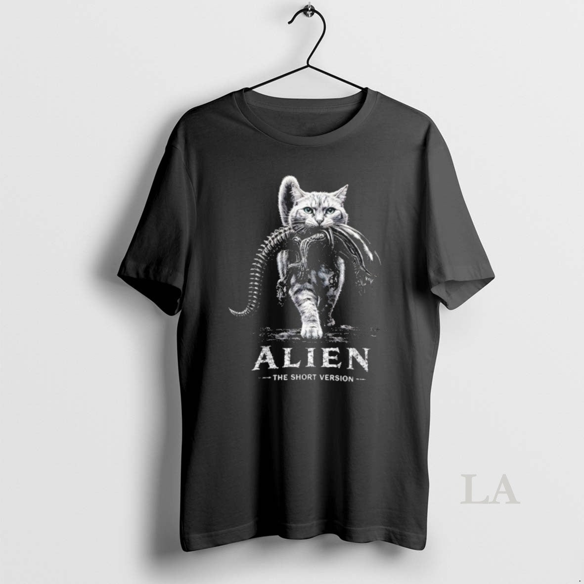 Original Alien The Short Version Cat Sci Fi Horror Parody Graphic