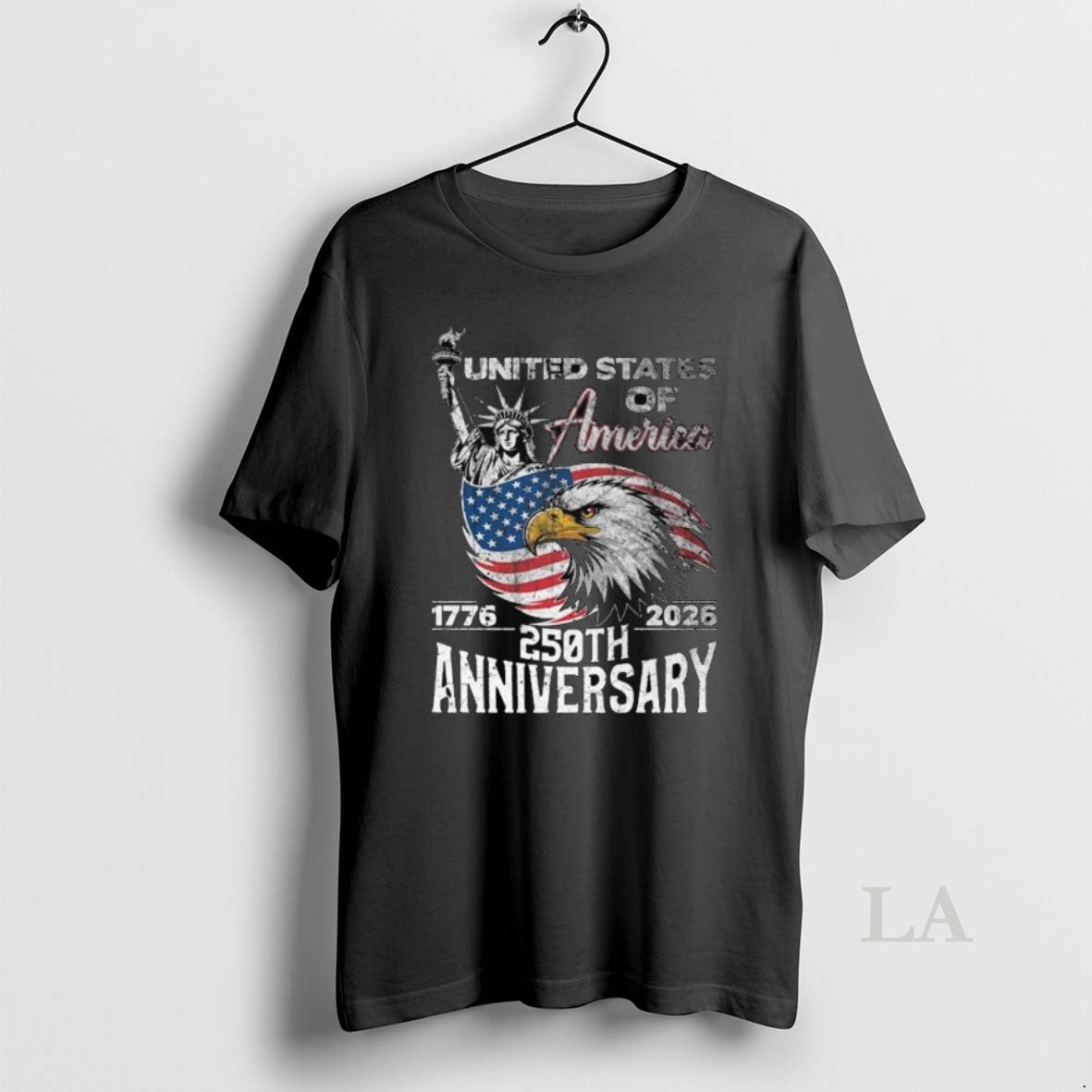 Original America 250th Anniversary 1776 2026 Patriotic Statue Of Liberty Eagle Long Sleve