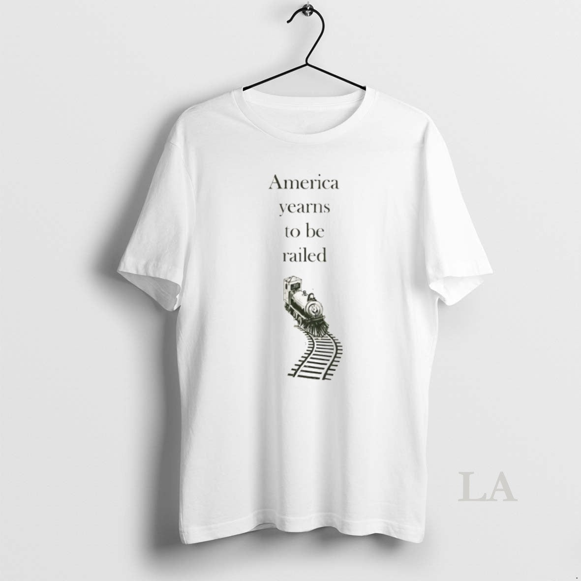 Original America Yearns To Be Railed Train Vintage