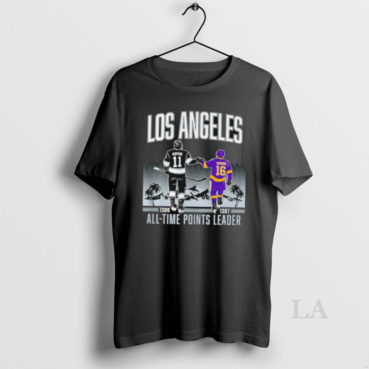 Original Anze Kopitar And Marcel Dionne Los Angeles Alltime Points Leader