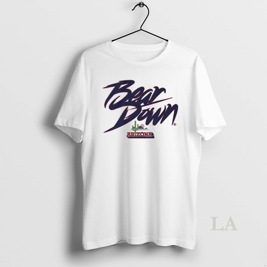Original Arizona Wildcats Ncaa Bear Down Cactus Logo 2025