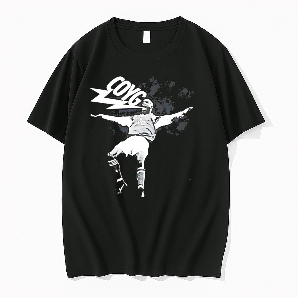 Original Arsenal Ian Wright Posing Graphic Tee Tshirts Jpg