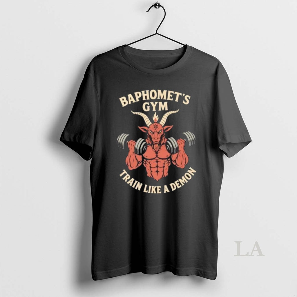 Original Baphomets Gym Train Like A Demon Funny Occult Workout