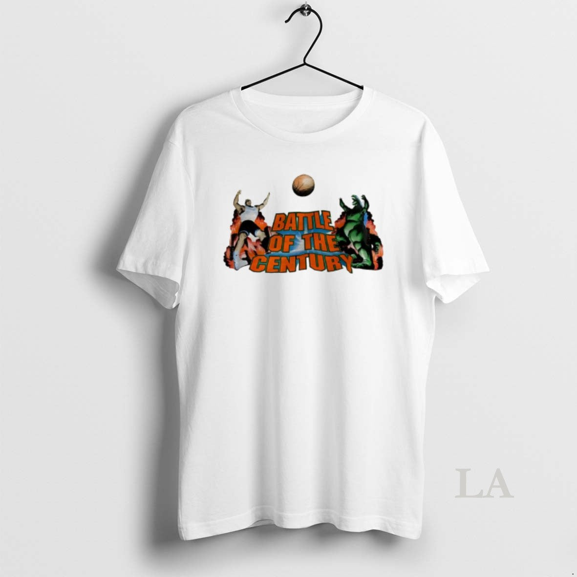 Original Battle Of The Century Basketball Godzilla And Giant