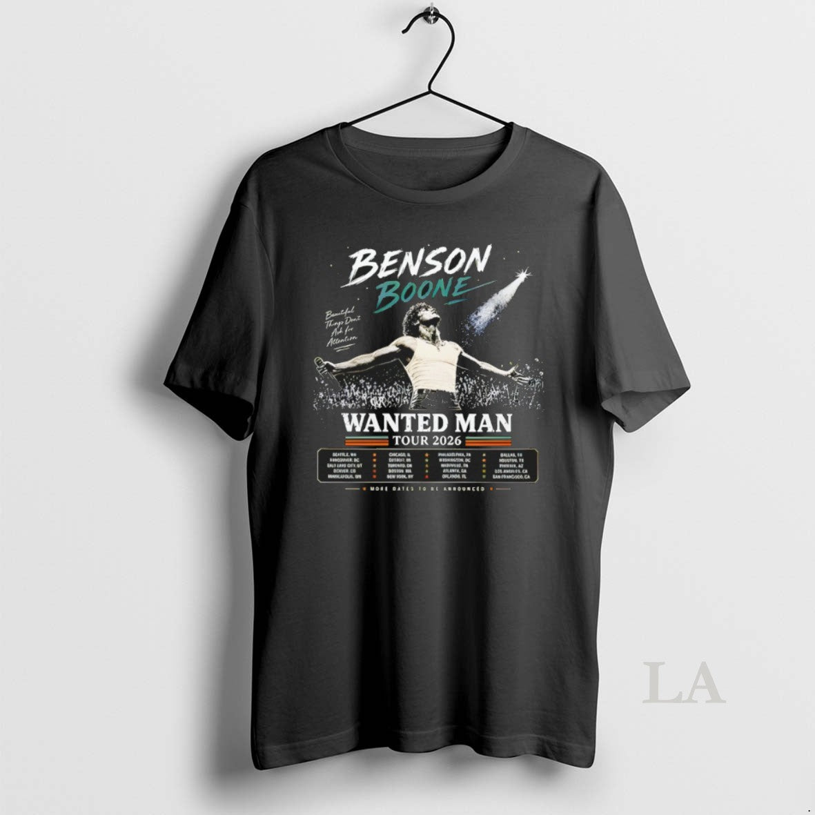 Original Benson Boone Wanted Man World Tour 2026 Vintage