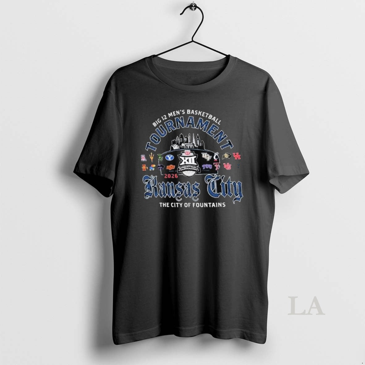 Original Big 12 Light Blue 2026 Big 12 Tournament City Of Fountains Long Sleve