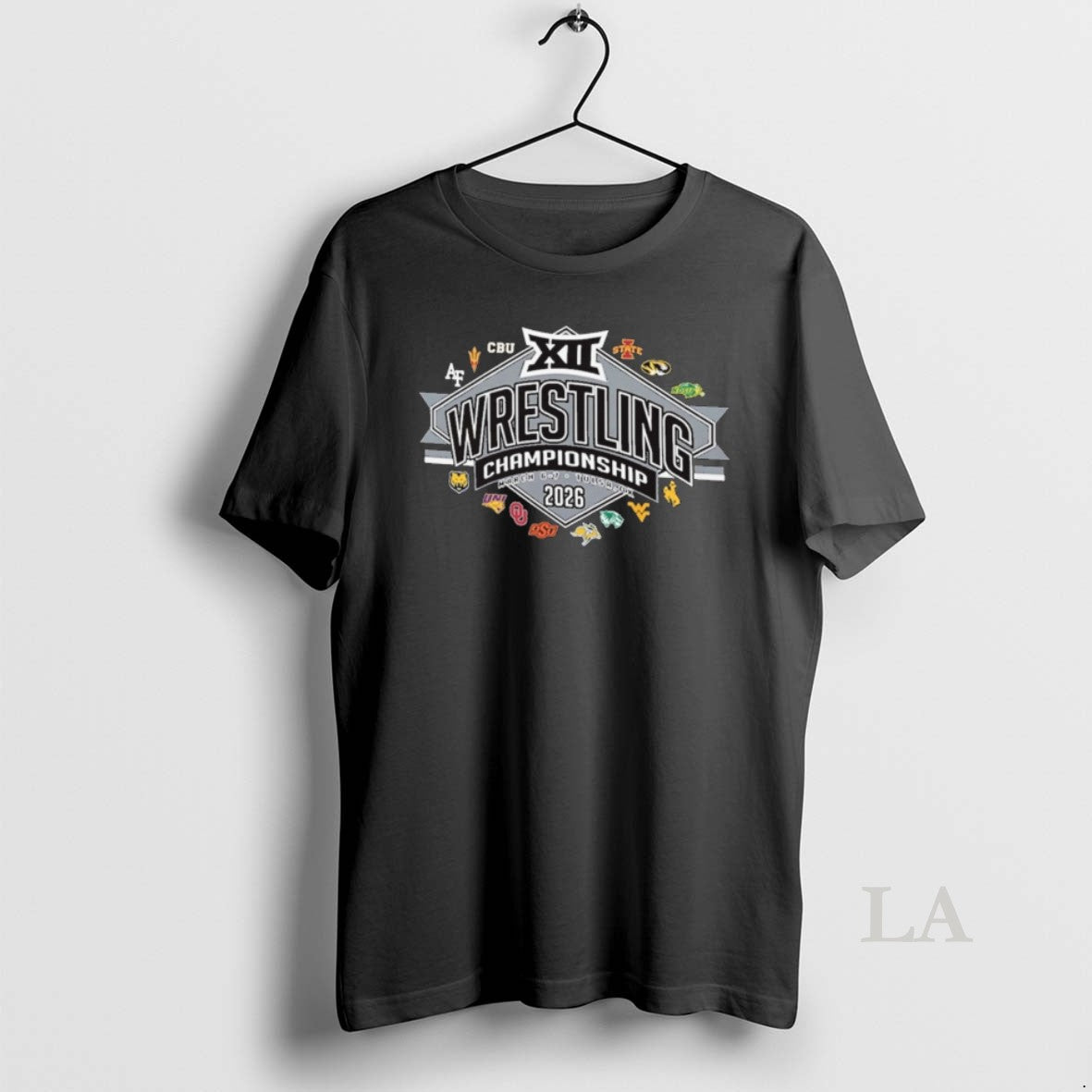Original Big 12 Wrestling Championship March 6 7 2026 Tulsa Oklahoma All Team Logo