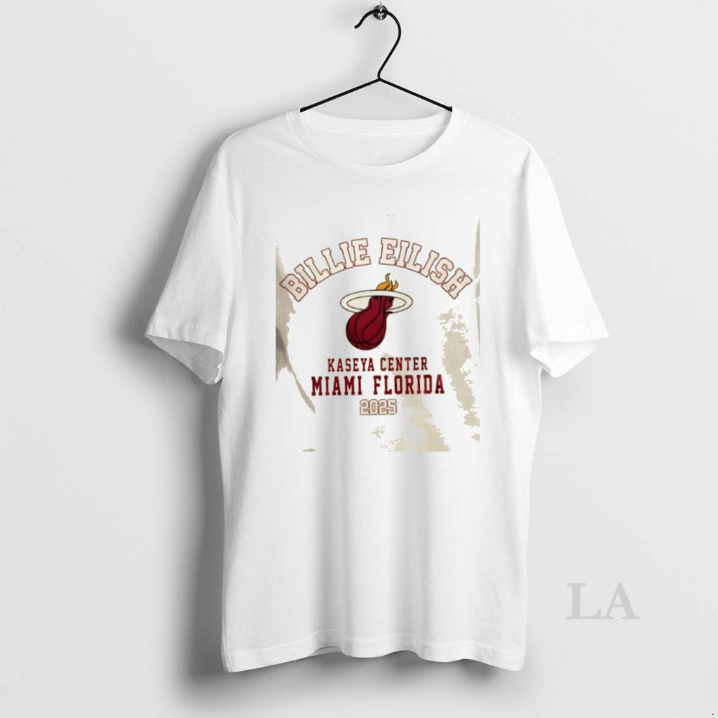 Original Billie Eilish X Miami Heat 2025 Tour 2 Sided