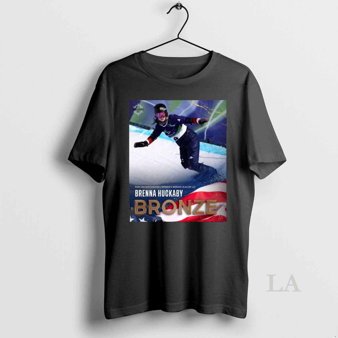 Original Brenna Huckaby Para Snowboarding Womens Banked Slalom Ll2 Bronze Medal