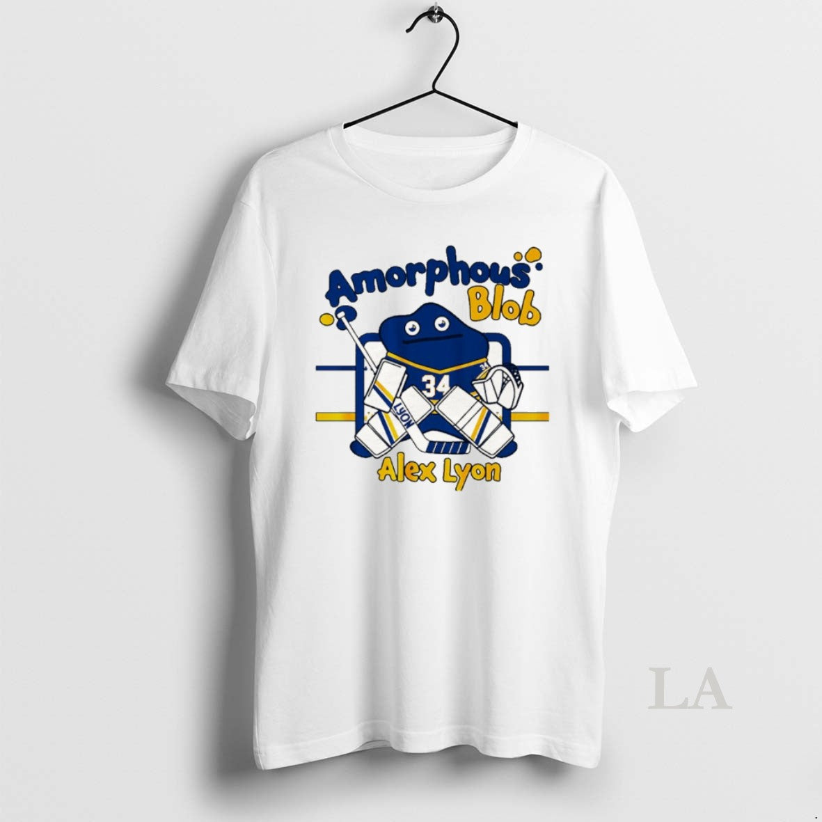 Original Buffalo Hockey Alex Lyon Amorphous Blob