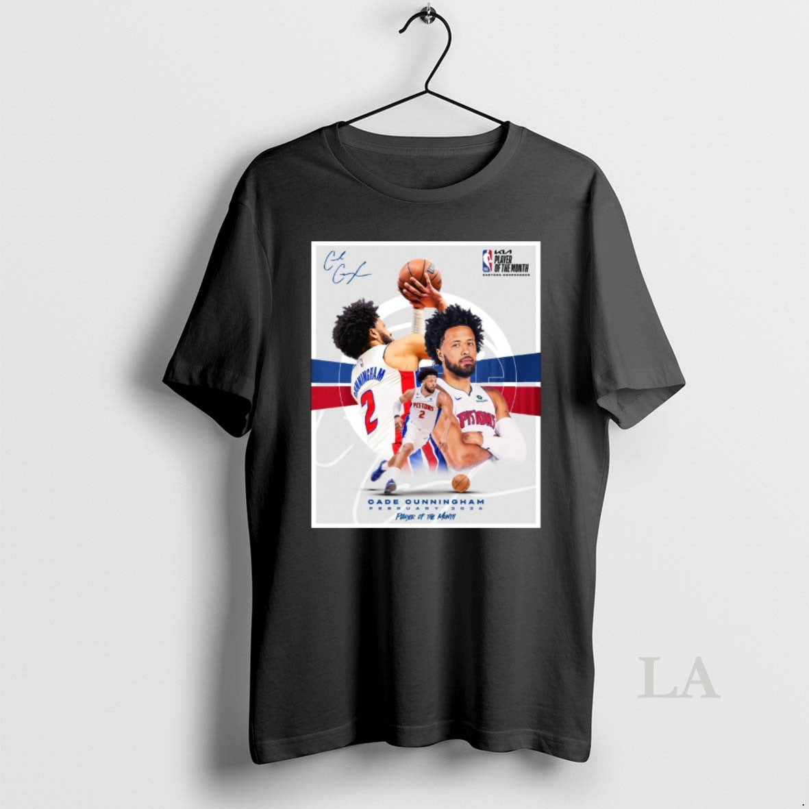 Original Cade Cunningham February 2026 Eastern Conference Player Of The Month Signature