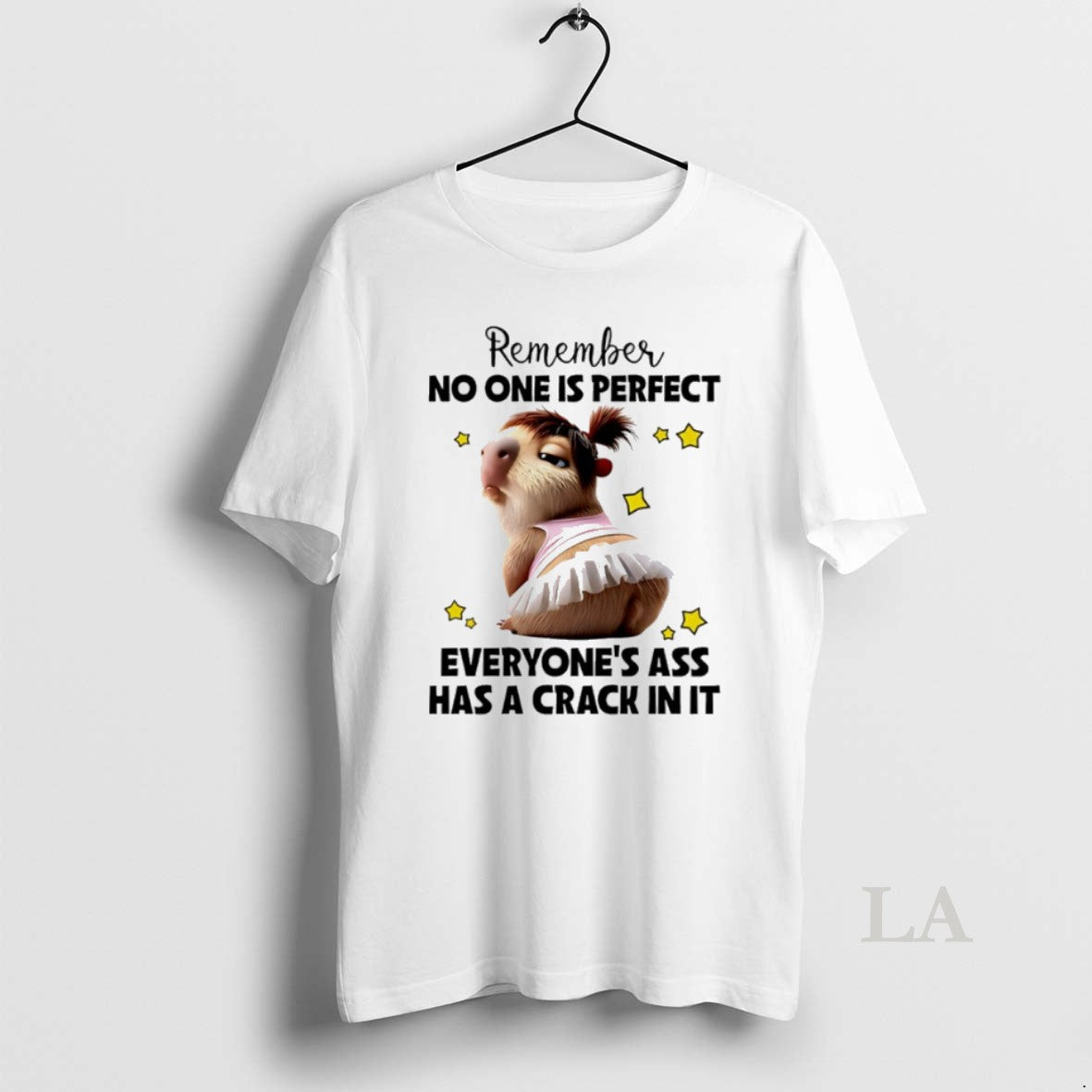 Original Capybara Remember No One Is Perfect Everyones Ass Has A Crack In It