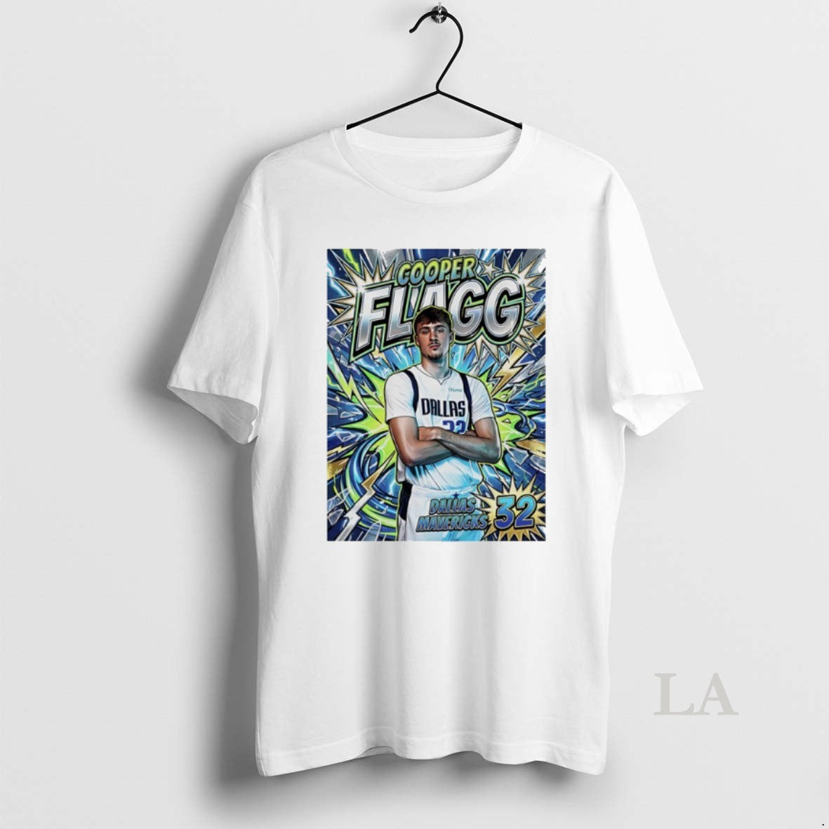 Original Cooper Flagg 32 Dallas Mavericks Cooper Comic Style