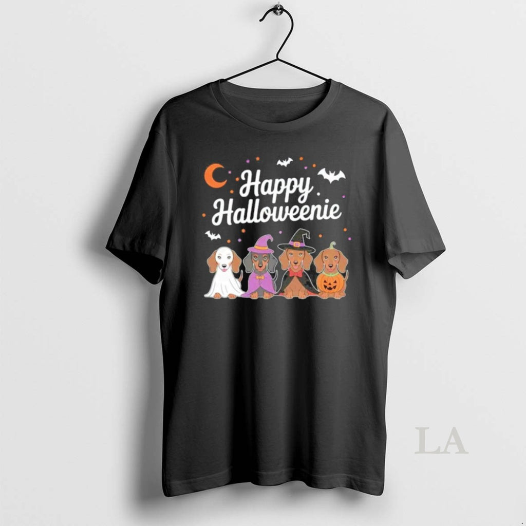 Original Cute Dachshunds Happy Halloweenie