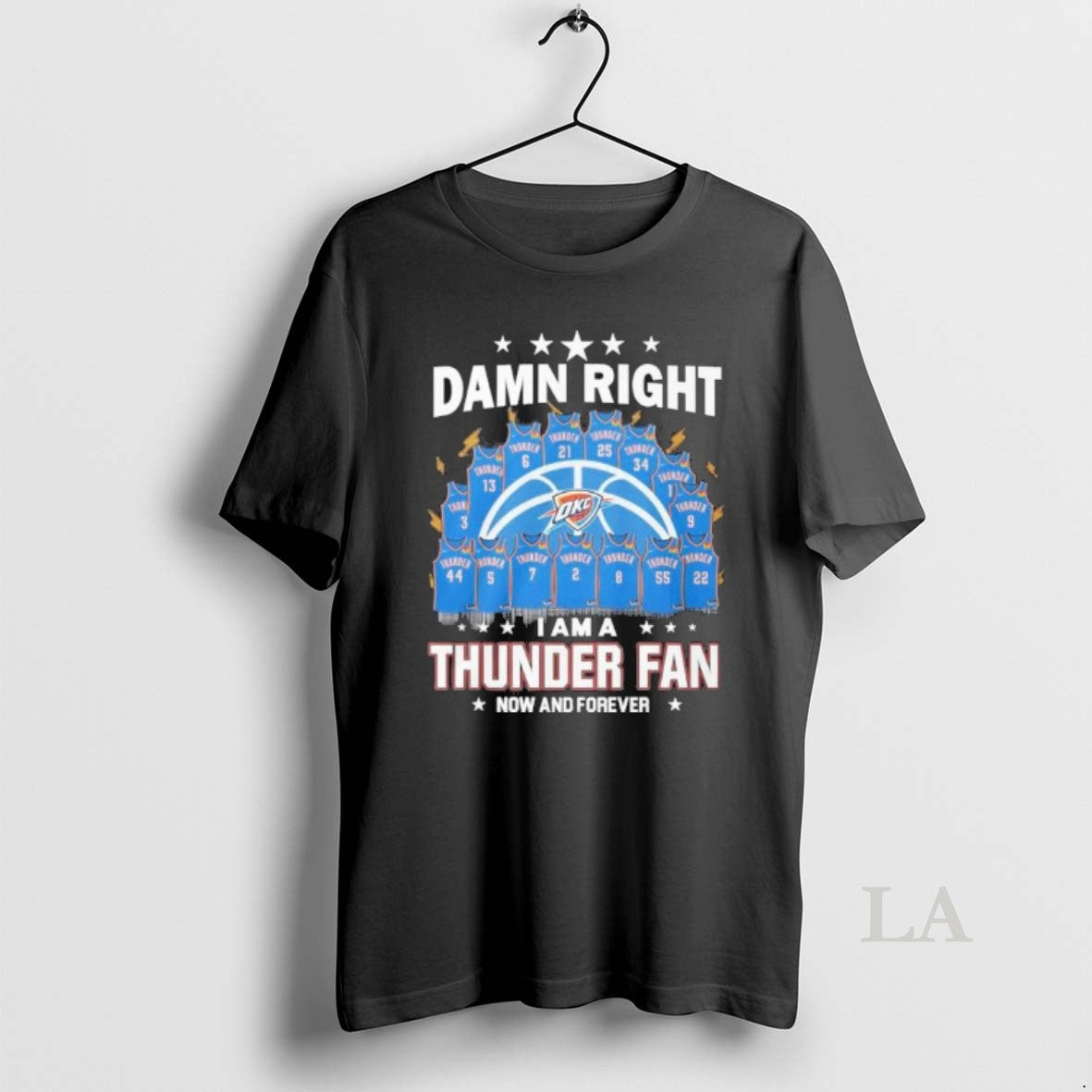 Original Damn Right I Am A Okc Thunder Jersey Fan Now And Forever