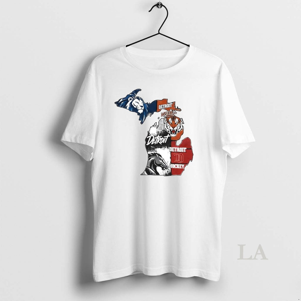 Original Detroit Sports Team Lions Tigers Pistons Red Wings