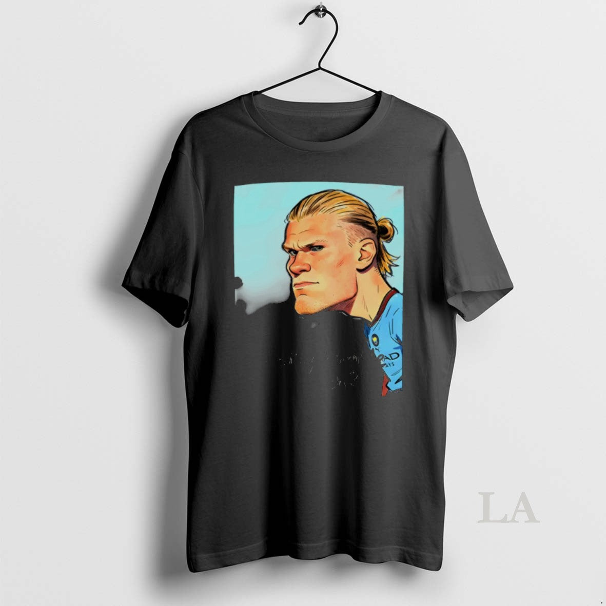 Original Erling Haaland Cartoon Manchester City Football Stay Humble Eh