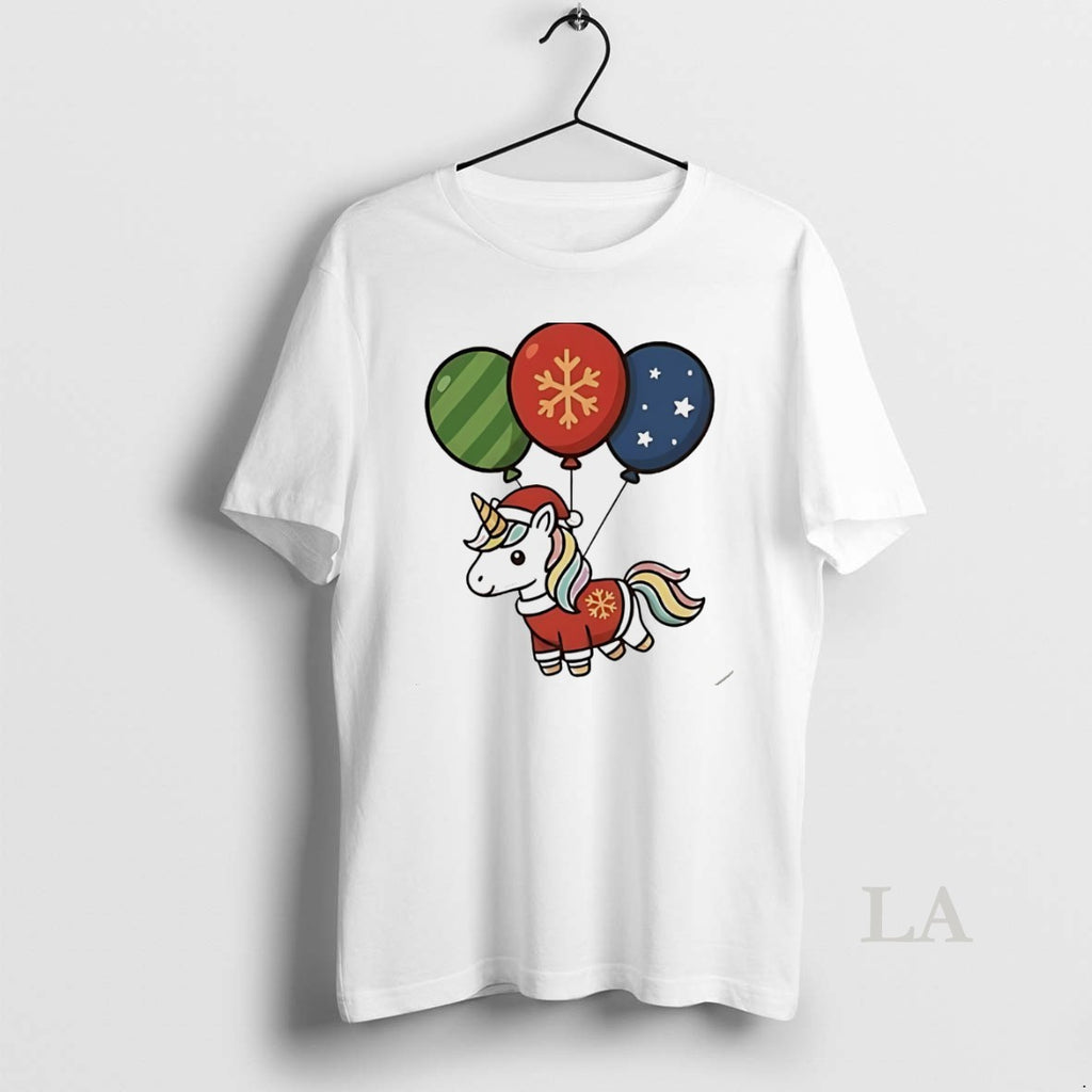 Original Flying Balloon Unicorn Christmas White