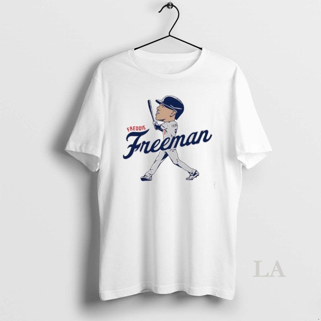 Original Freddie Freeman Caricature Los Angeles Dodgers Mlb