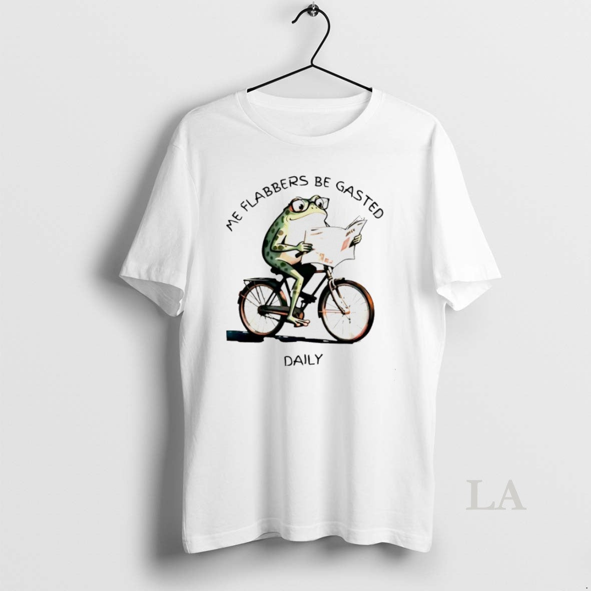 Original Frog Riding A Bicycle Me Flabbers Be Gasted Daily Vintage