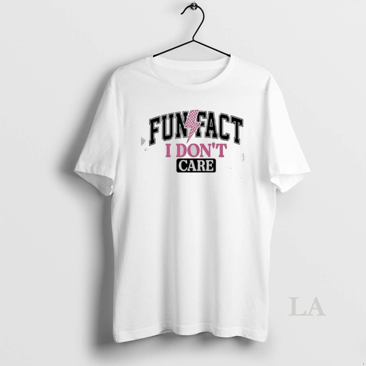 Original Fun Fact I Dont Care Pink Lightning