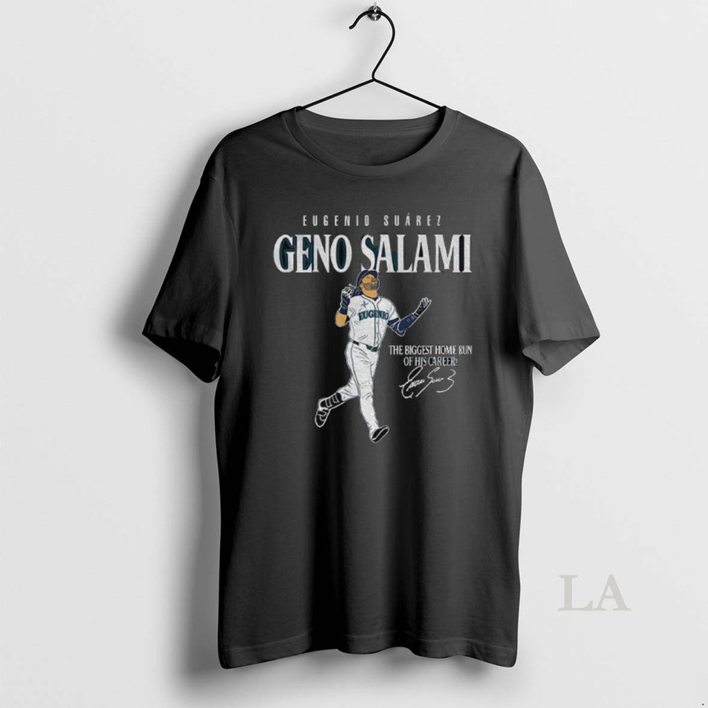 Original Geno Salami Eugenio Suarez The Biggest Home Run Of His Carrers Signature