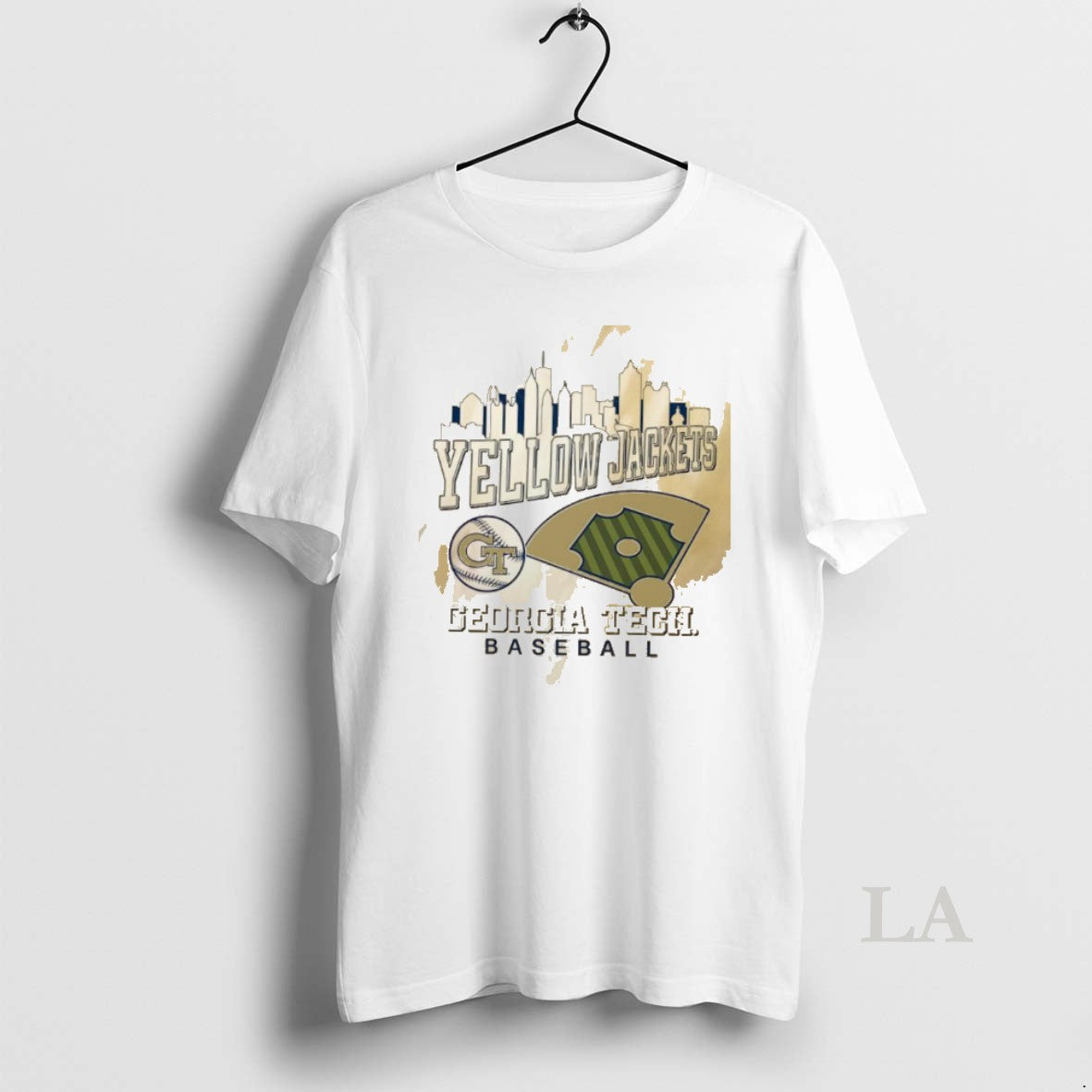 Original Georgia Tech Yellow Jackets Baseball City Skyline