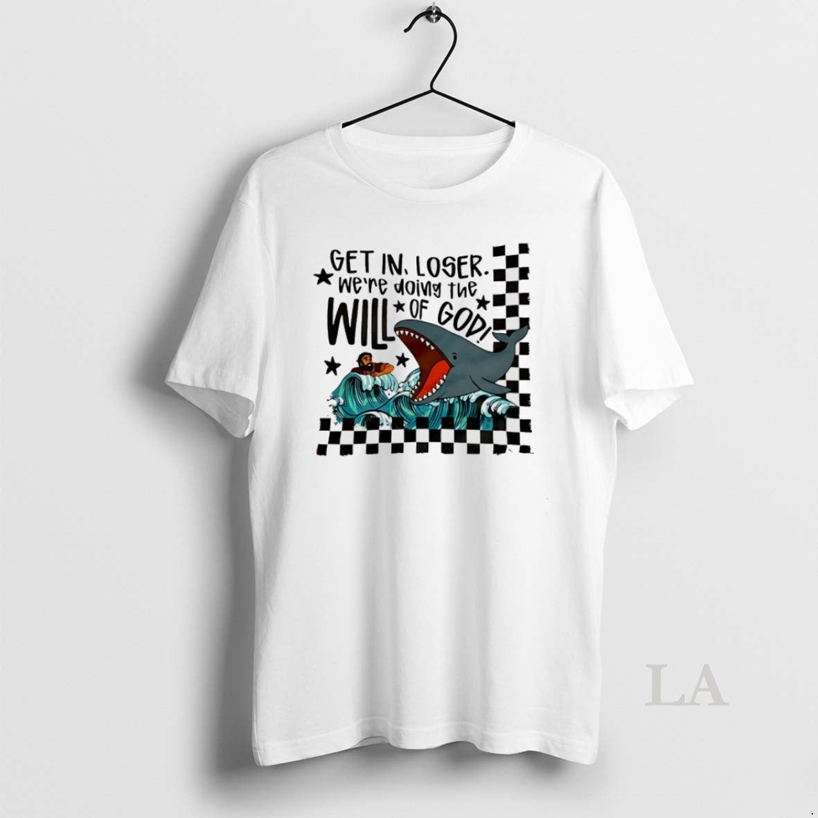 Original Get In Loser Will Of God Whale Cartoon