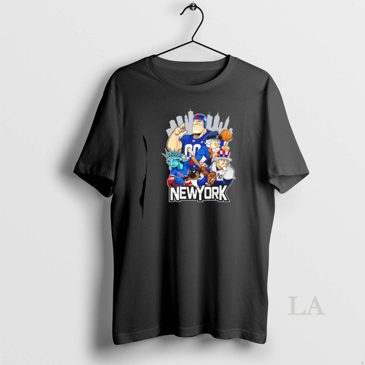 Original Giants Yankees Rangers Dodgers And Mets New York City Skyline Mascot