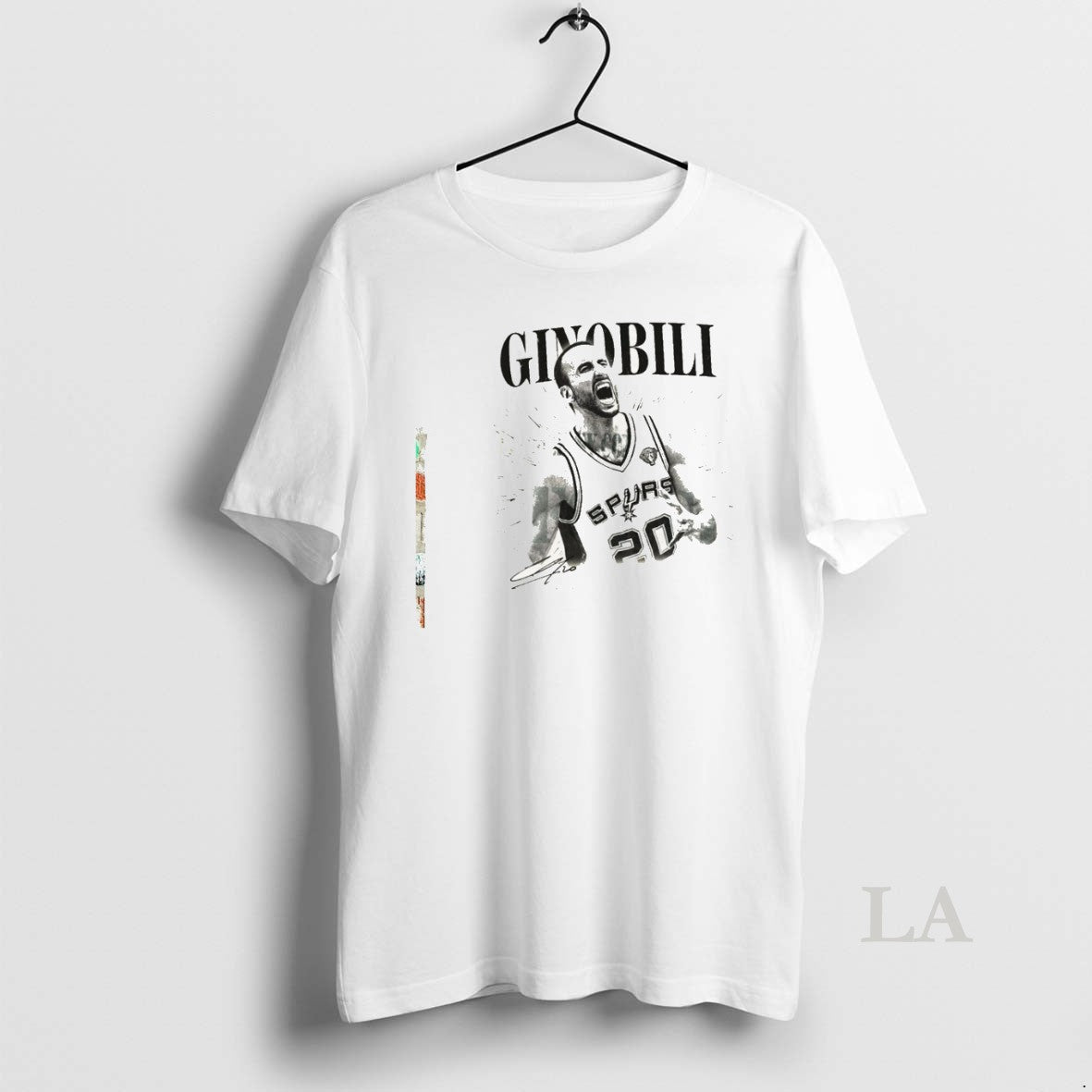 Original Ginobili Retro Spurs Basketball Graphic