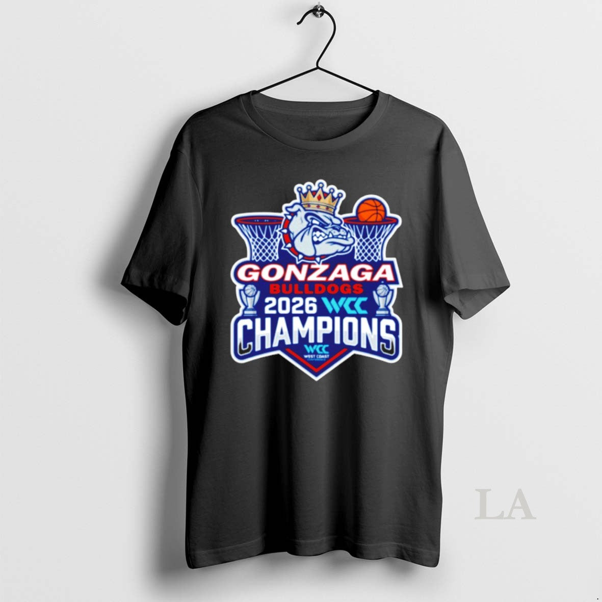 Original Gonzaga Bulldogs Basketball Wcc Champions 2026 Logo