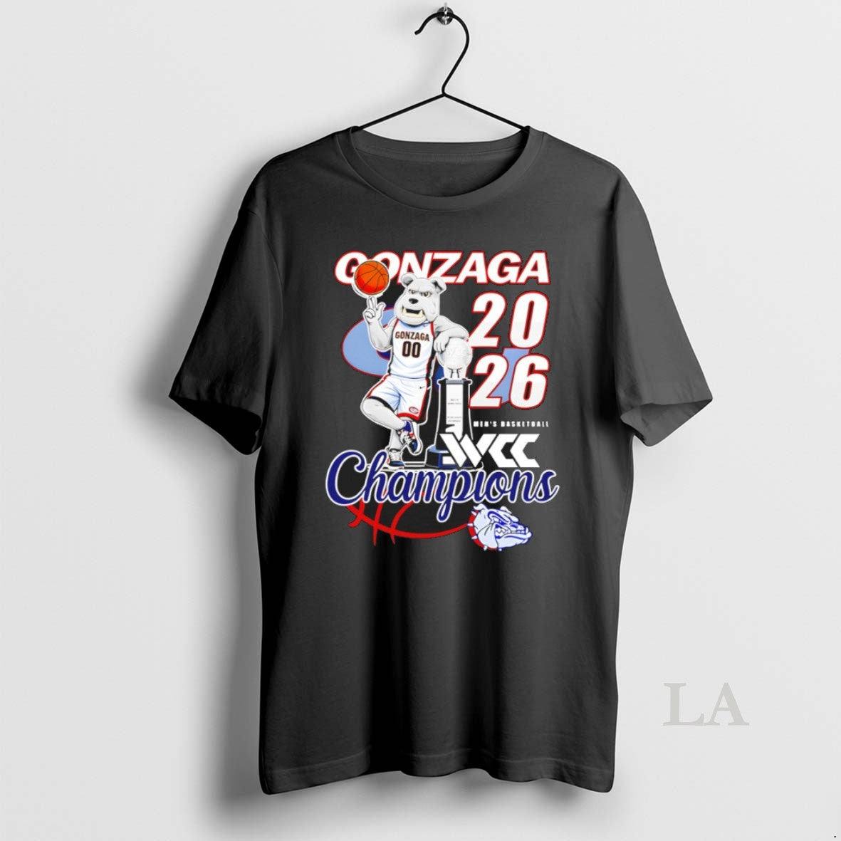 Original Gonzaga Bulldogs Mascot Wcc Mens Basketball Champions 2026