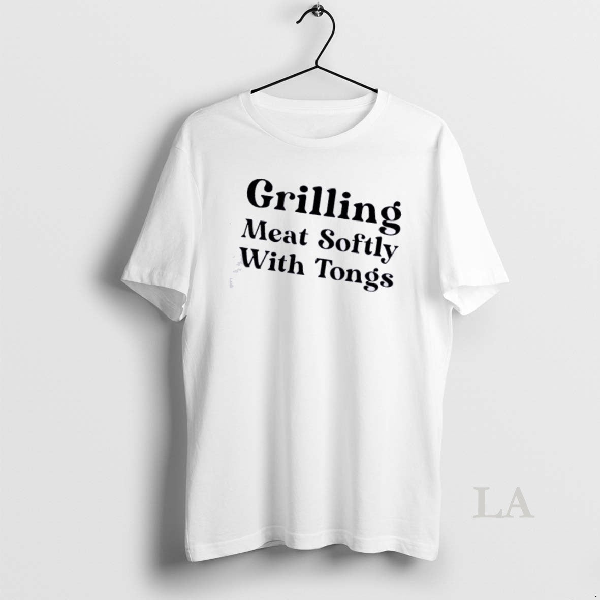 Original Grilling Meat Softly With Tongs Quote