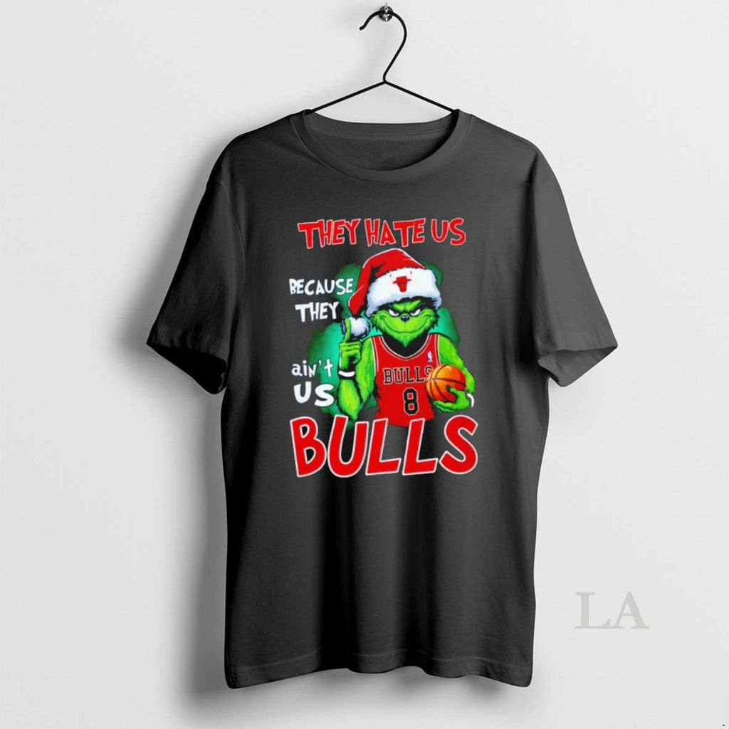 Original Grinch They Hate Us Because They Aint Us Chicago Bulls Christmas