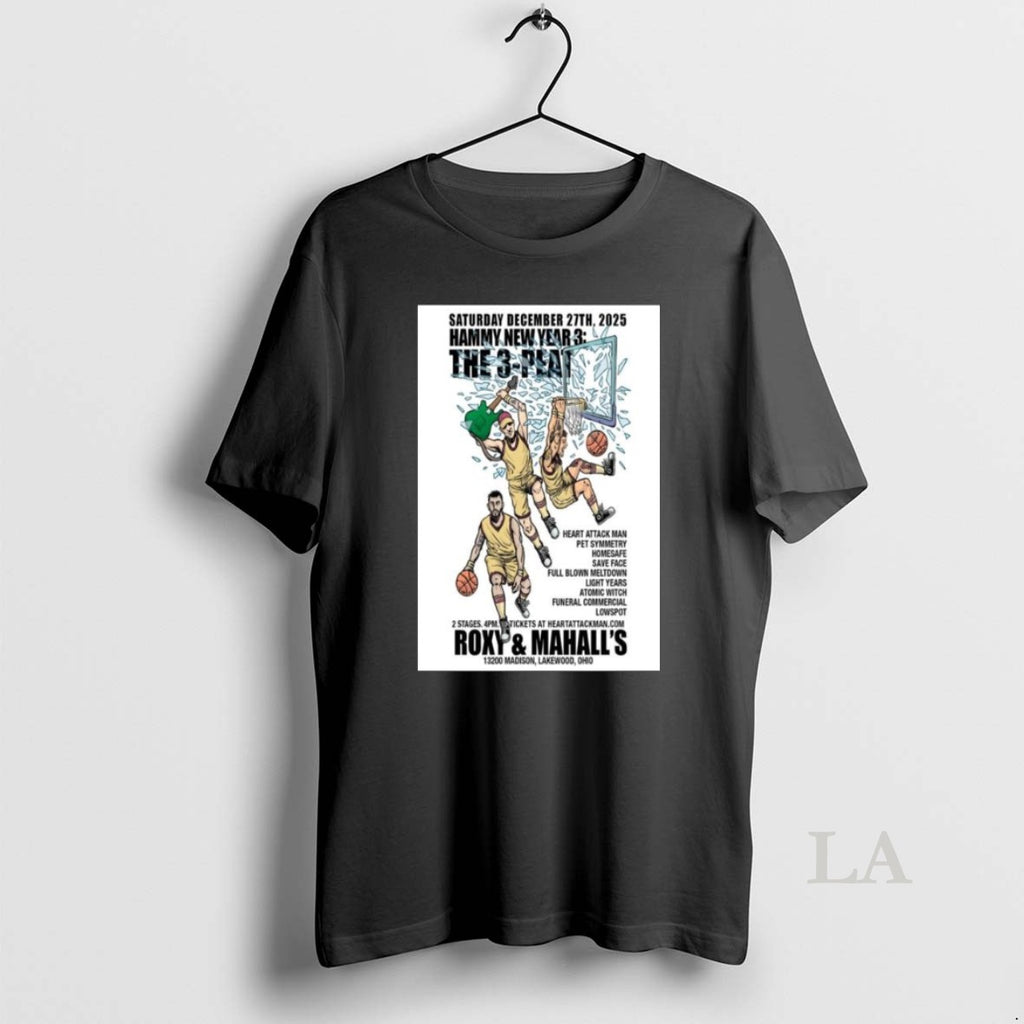 Original Hammy New Year 3 The 3 Peat December 27 2025 Long Sleve
