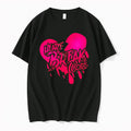 Original Heart Break Core Chazza Mckenzie Neon Pink Heart Graphic Tee Tshirts