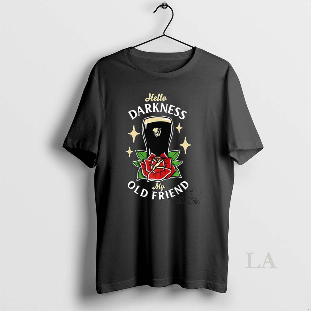 Original Hello Darkness My Old Friend Rose Tattoo Inspired