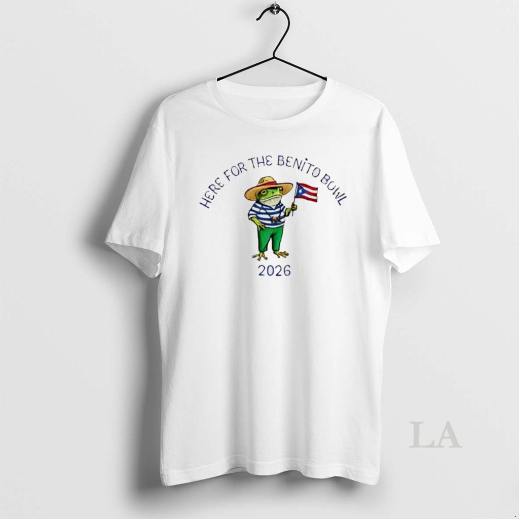 Original Here For The Benito Bowl 2026 Frog Puerto Rican Flag