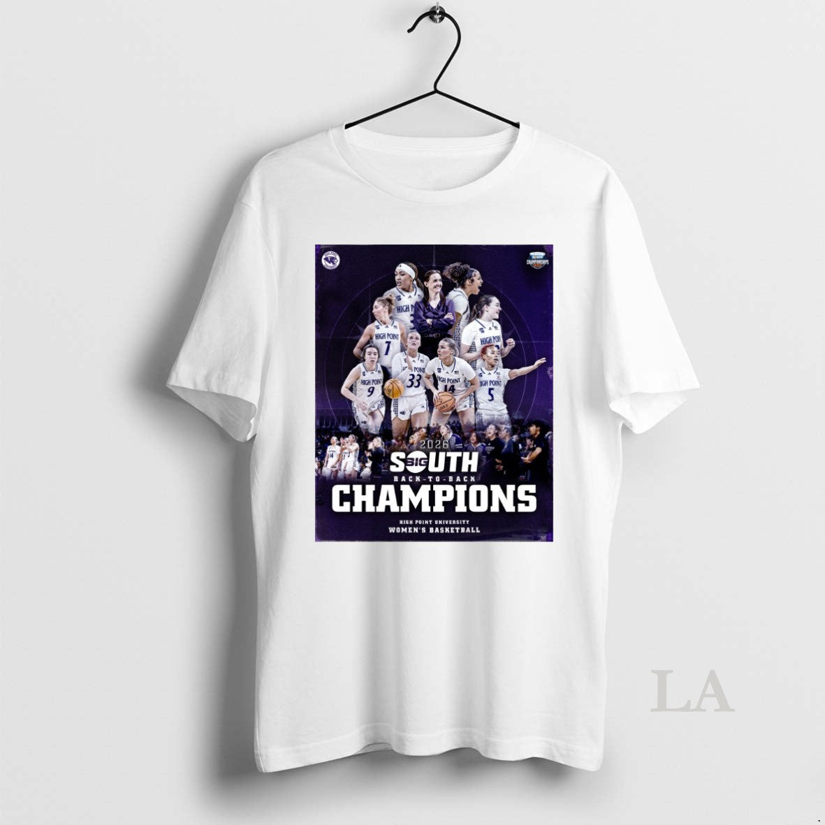 Original High Point University Womens Basketball 2026 Big South Back To Back Champions