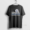 Original Illinois 2026 All Names City Skyline