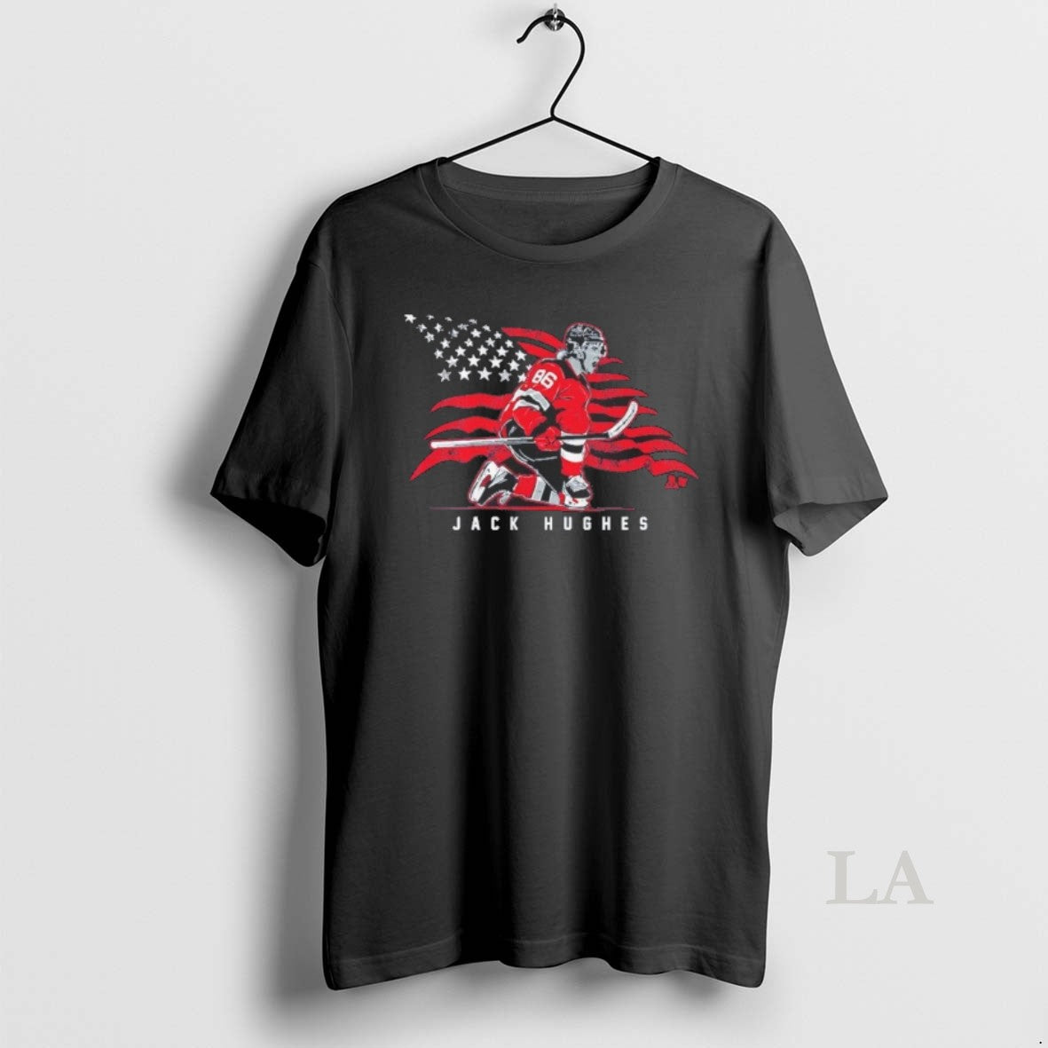 Original Jack Hughes Stars And Stripes Superstar Pose