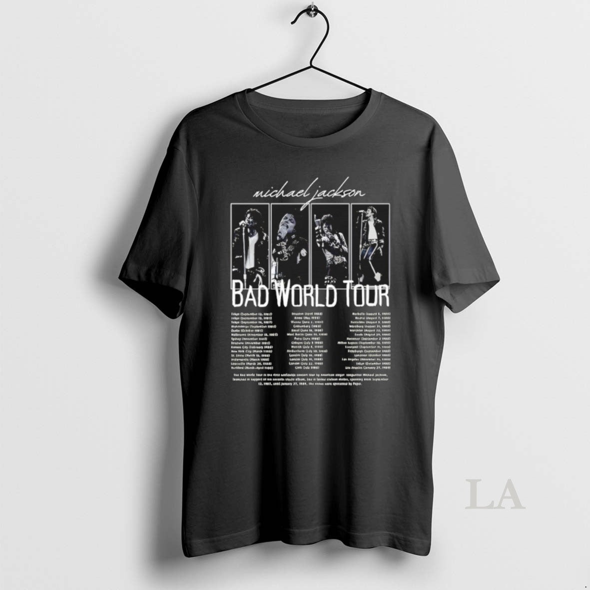 Original Jackson Bad World Tour 2026 Graphic
