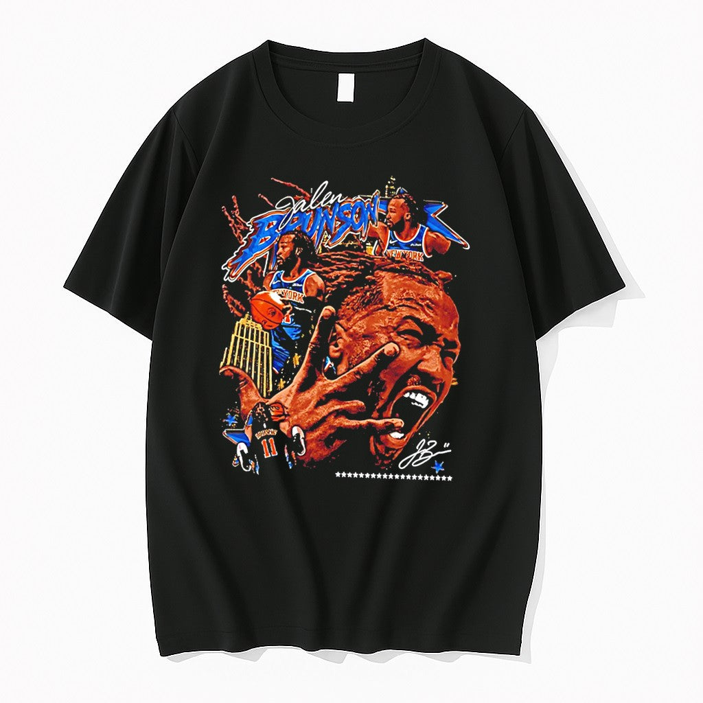 Original Jalen Brunson New York Knicks Basketball Player Graphic Tee Tshirts